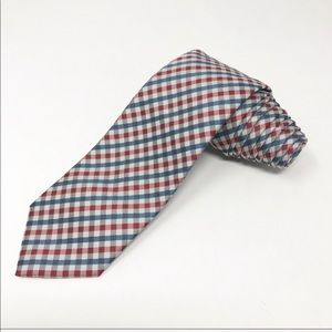 Hugo Boss Silk Checkered Gingham Tie